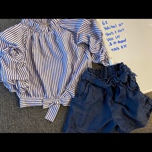 Habitual size 6x shorts and top